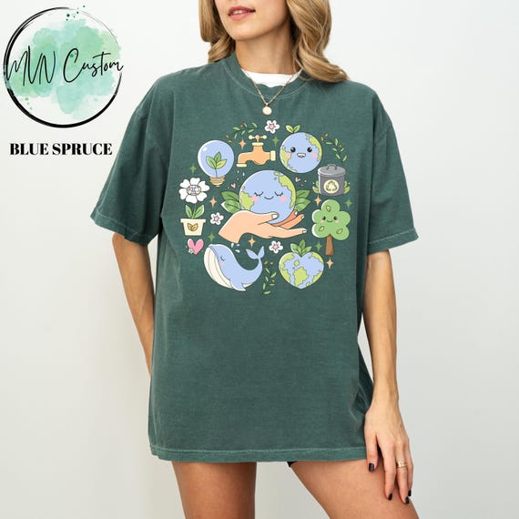 Make Everyday Earth Day Tee Shirt, Floral Earth Shirt, Environmental Shirt, Cute Earth Day Shirt, Earth Day Gift, Flower Earth Lover Shirt