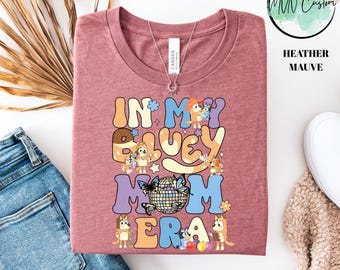 In My Blue Mom Era T-Shirt, Mom Chilli Shirt, Blue Dog Mom Tee Shirt, Disney Mom Shirt, Christmas Mommy Gift, Funny Mother's Day Gift