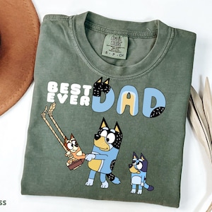 Cool Dads Club Shirt, Girl Dad t shirt, Bluey personalized family matching shirts, Custom Bluey Party, Bluey Dad tee father, best dad gift