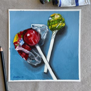 Candy Pop | 8x8 | Oil on Paper