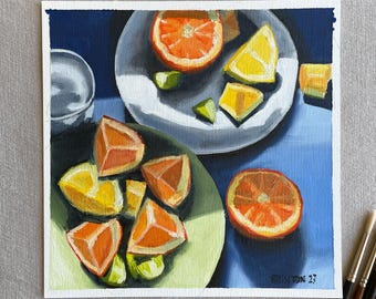 Citrus | 8x8 | Oil on Paper