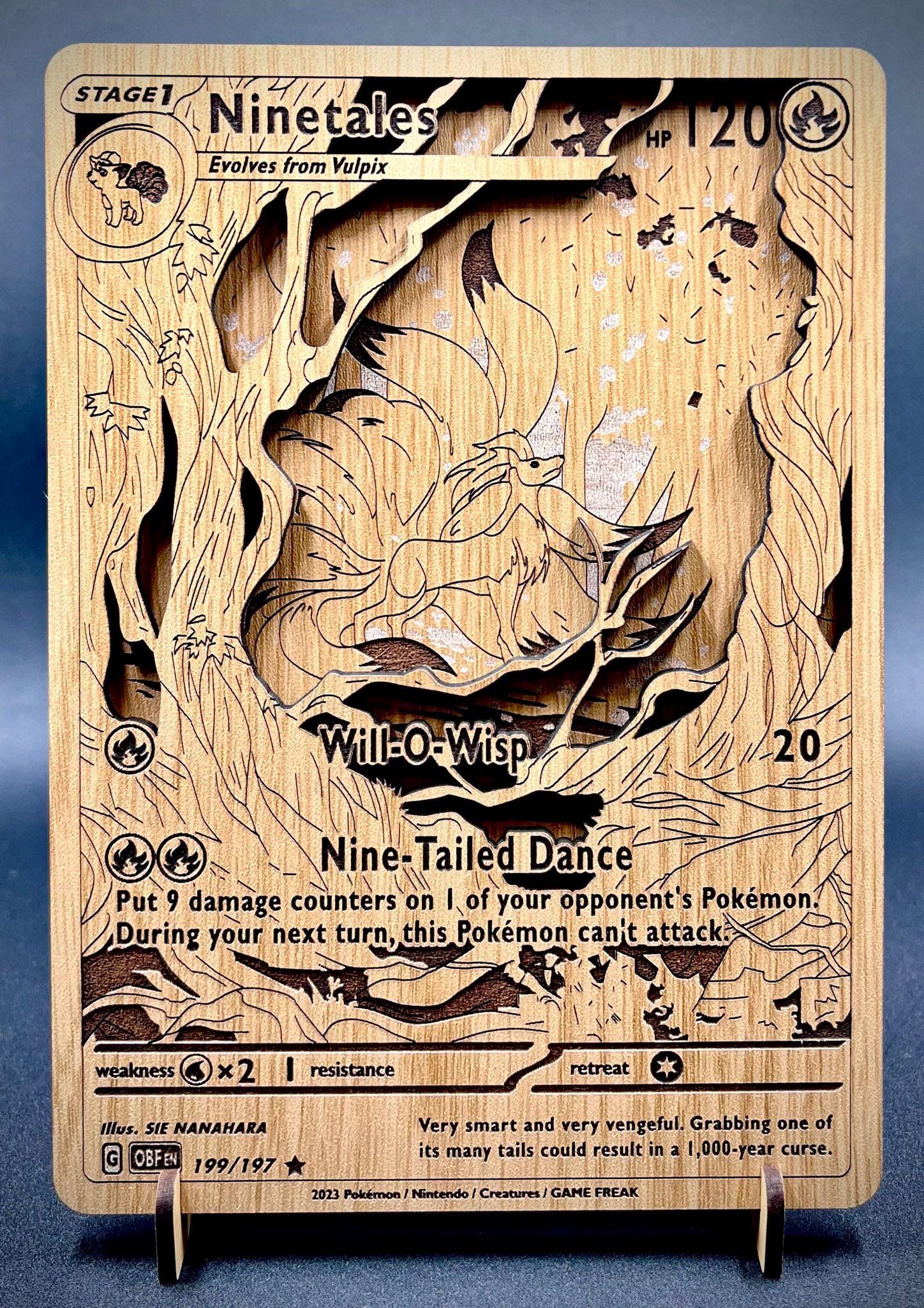 Ninetales Card - Etsy Ninetales Card - Etsy