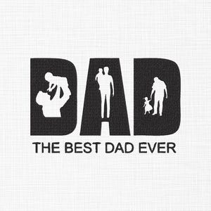 Best Dad Ever Embroidery Design Father&#39;s Day Embroidery Dad Love Embroidery Papa Embroidery Machine Embroidery Design 5 Sizes Download