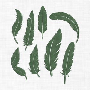 Feathers Bundle Embroidery Design Feathers Embroidery Design Mini Feathers Embroidery Design Machine Embroidery Design 5 Sizes Download