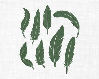 Feathers Bundle Embroidery Design Feathers Embroidery Design Mini Feathers Embroidery Design Machine Embroidery Design 5 Sizes Download