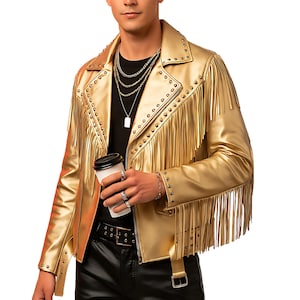 Gold Fringe Jacket - Etsy Canada