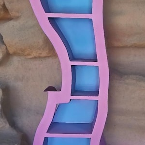 One of a kind, Dr Seuss / Alice in Wonderland / Fantasia inspired, Whimsical bookcase