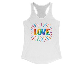 Débardeur dos nageur LOVE, vêtements LGBTQ+ Pride
