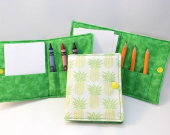 PIneapple Pun Crayon Wallet, ready to ship