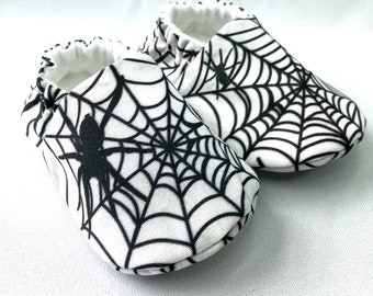 Spiders Baby Shoes, 0-3 or 3-6 or 6-9 months, ready to ship