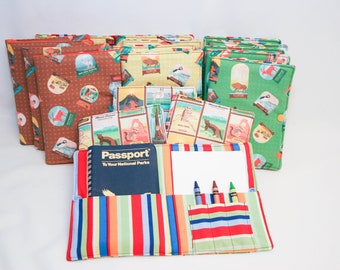 National Parks Passport Holder Crayon Wallet, Four Color Options, ready to ship