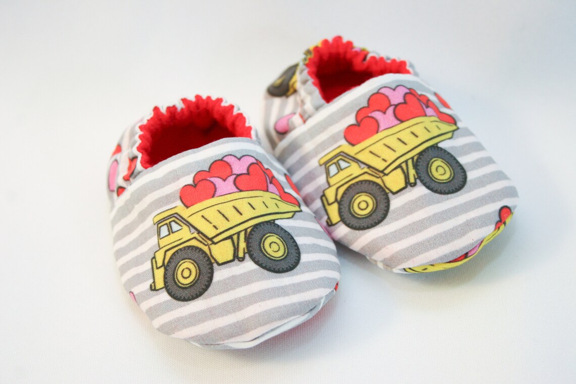 Dump Trucks of Love Baby Shoes 03 Months or 36 Months Etsy