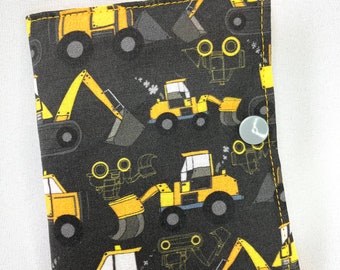 Construction Trucks Crayon Wallet, ready to ship