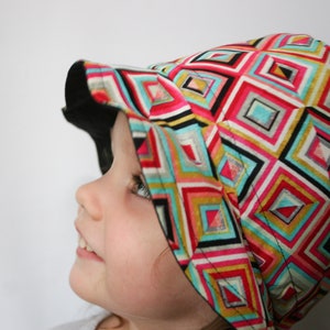 Bold Geometric Child Bucket Hat, ready to ship image 3