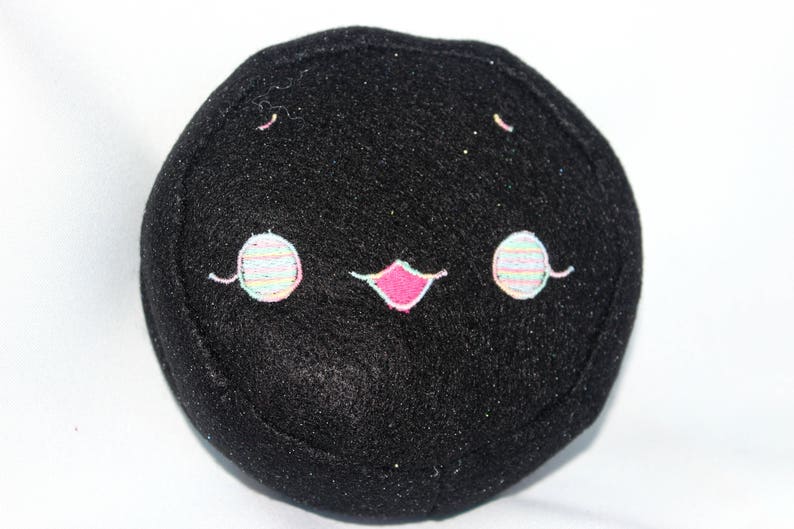 Happy Hockey Puck Felt Stuffed Toy ready to ship Etsy