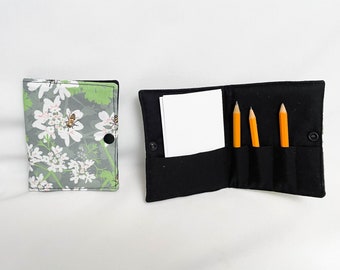 Bees on Cilantro Crayon Wallet, ready to ship