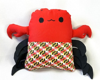 Maryland Crab Stuffed Animal, ready to ship