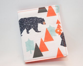 Geometric Bears Crayon Wallet, ready to ship