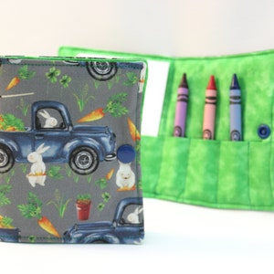 Kaninchen Pick Up Truck Crayon Brieftasche, sofort lieferbar