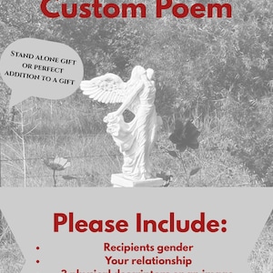 Custom Poem -Digital File
