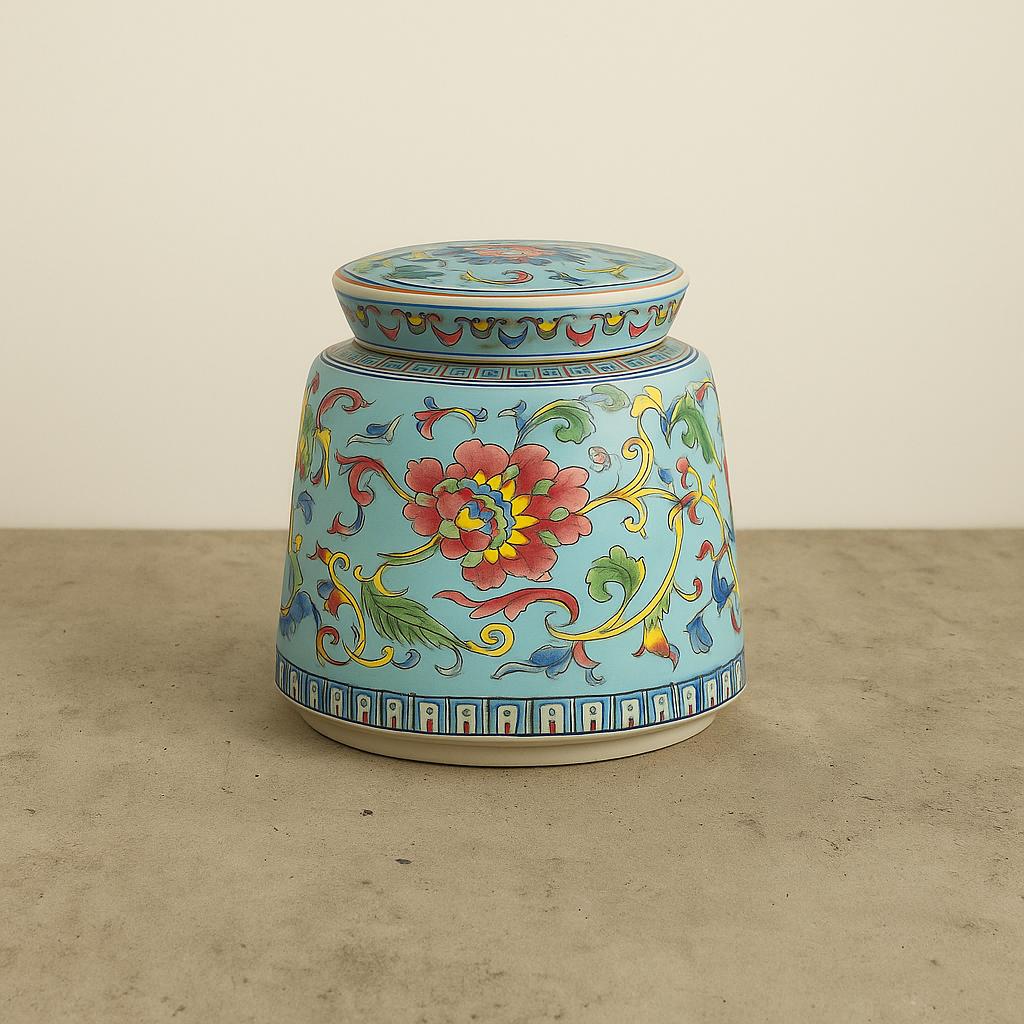 磁器ジンジャージャーセラミックティーキャニスター缶オフィス寝室リビングルームL ジンジャージャーストレージジャーとキャニスターセラミック花瓶