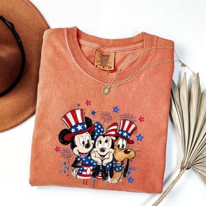 Mickey Minnie Pluto 4. Juli Shirt, Disney Patriotic Mickey Mouse T-Shirt, Disney 4 Bild 8