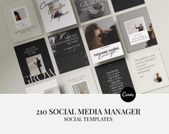 Modelli Instagram per Social Media Manager: post Instagram di Canva (download digitale)