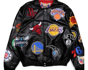 Vintage 1990s Jeff Hamilton ABA Basketball Team Logo Patchwork