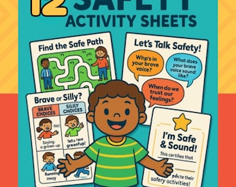 Safety Activity Sheets: Stranger Danger Worksheets for Toddlers (PDF Download