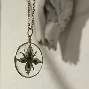 Pressed Flower Necklace