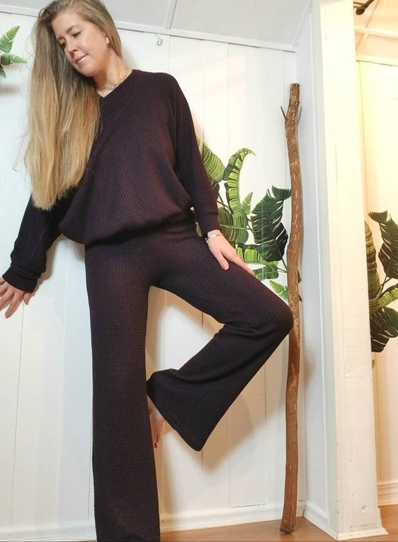 Eco LUXE Lounge Pants Organic Bamboo Waffle Knit Available in