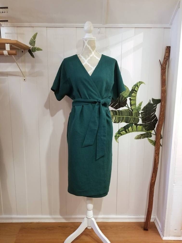chinese dress ladies Sleeveless Linen Dress Acadia in Natural Melange