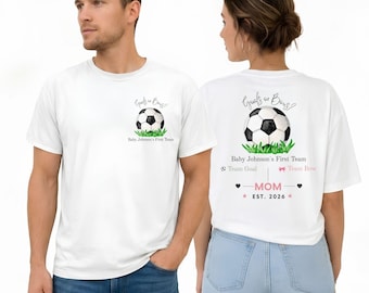 Custom Gender Reveal Shirt, Soccer Gender Reveal Family Shirts, Goals or Bows Shirt, Matching Family Shirts, Baby Shower Gift, Bella Canvas