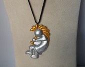 Kokopelli Necklace Ceramic