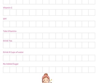 Plan de seguimiento imprimible de 14 días para una piel radiante
