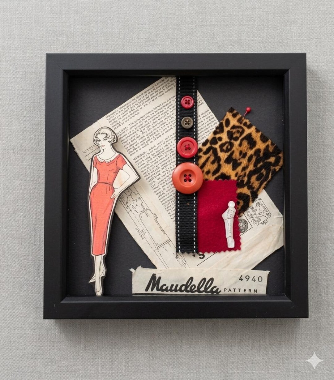 Vintage Sewing Pattern Frame - Etsy UK