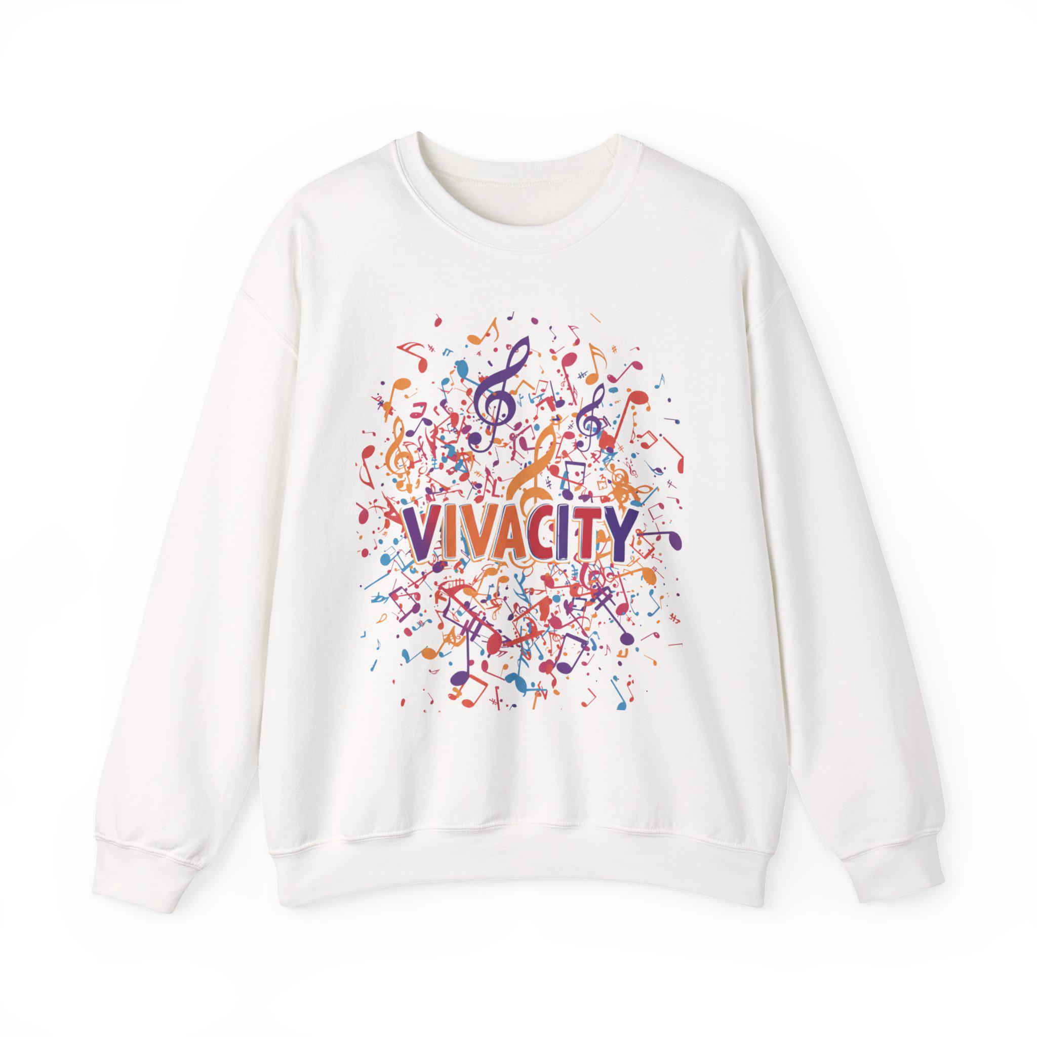 Sweat-shirt ras du cou de célébration VIVACITY, cadeau pour mélomane, sweat-shirt unisexe, tenue de festival, musique colorée