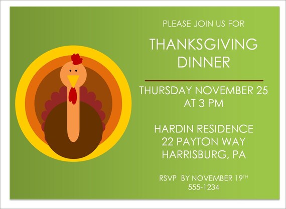 Give Thanks - Modern Thanksgiving Party Collection Printable Il_570xn