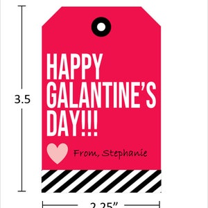 Galentine's Day Gift Tag , Galentine's Day Printable Gift Tag, Happy Galentine's Day, Galentine's Download, Galentine Printable, VDAY Sucks image 3