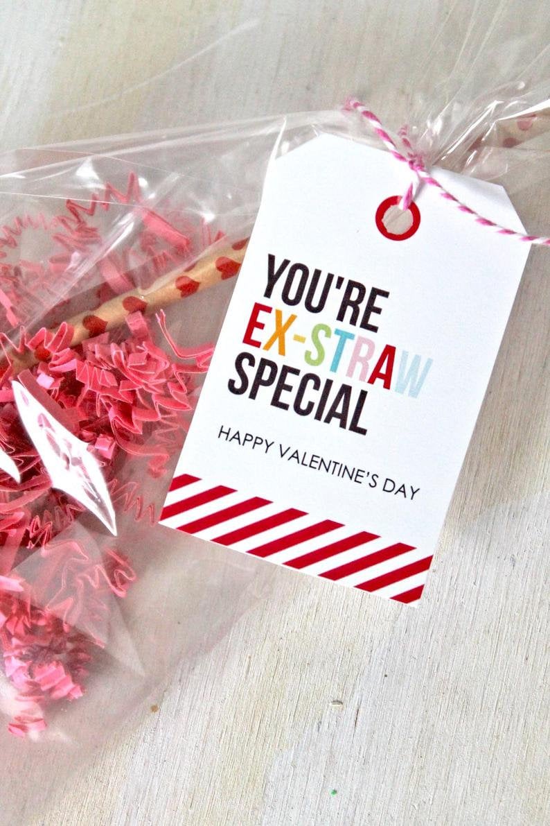 Printable Valentine's You're Ex-straw Special Favor | Etsy