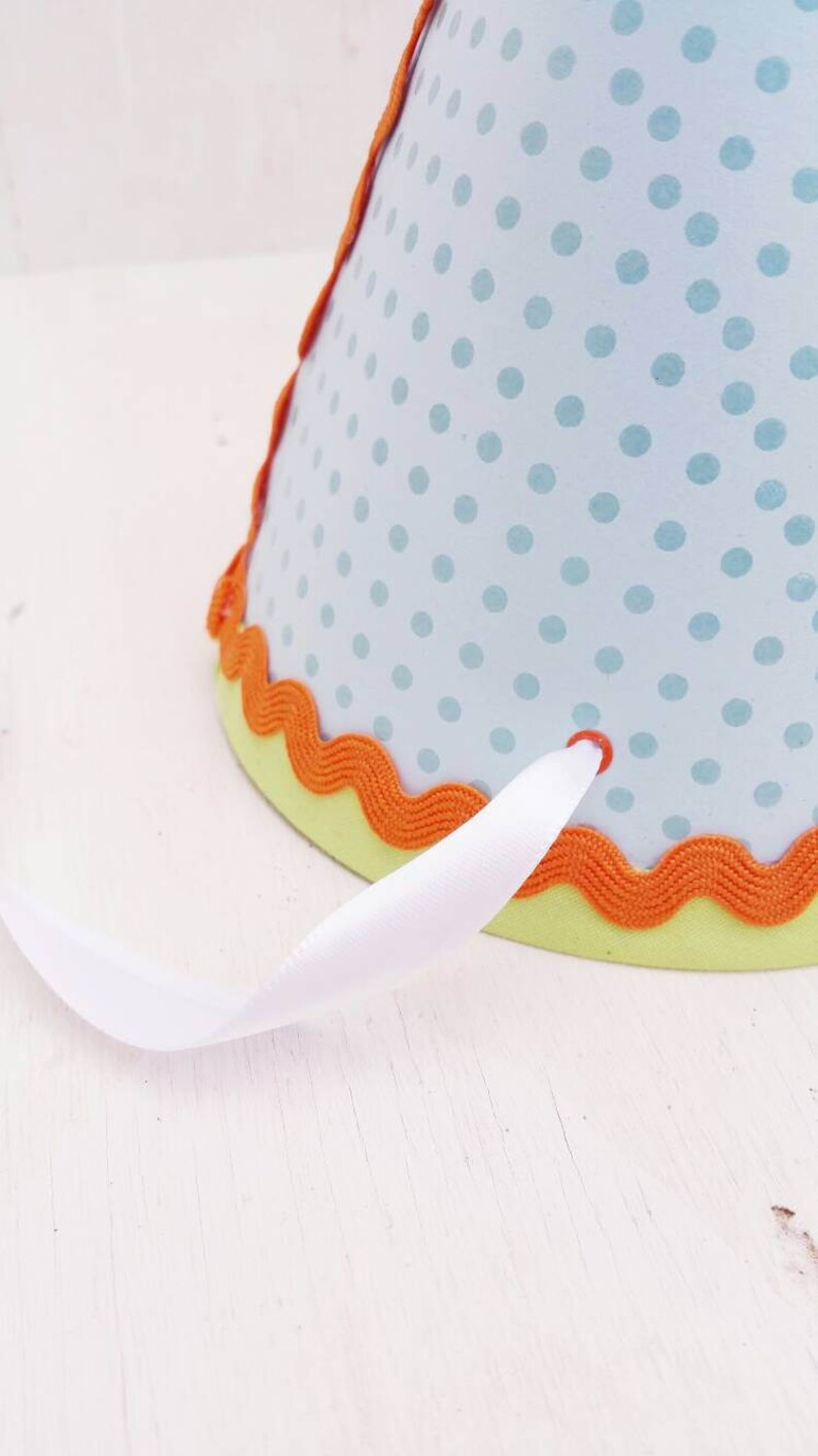 First Birthday Orange Rose Bright Green Party Hat Flowers Spring Floral Light Blue Birthday Party Yellow Garden Party