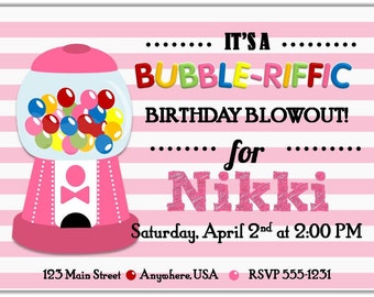 Bubble Gum Birthday Party, Bubble-Riffic, Sweet Shop Birthday, So Sweet, Vintage Candy Party, Ready to Pop, Two Sweet, Sweet Shoppe party