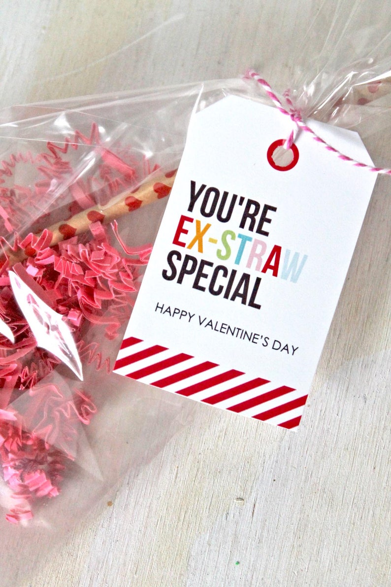 Printable Valentine's You're Ex-Straw Special Favor image 0