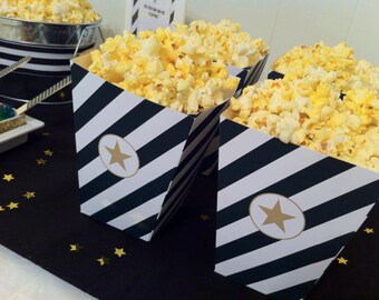 Movie Night Printables with Popcorn Bar (Oscars Night)
