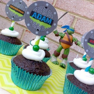 Turtle Power Stampabile, Tartarughe fognarie, Karate, Tartarughe, Ninja, Slime Party, Radioattivo, Tartarughe adolescenti, Stampa il tuo, Kit per feste fai-da-te
