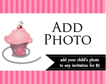 Add Photo to any printable invitation