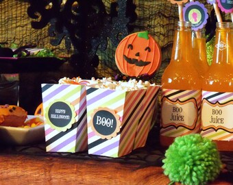 Halloween Party Instant Download | Trick or Treat Party | Funky Halloween | Trick or Treat Printables | Halloween Printables | Candy Corn