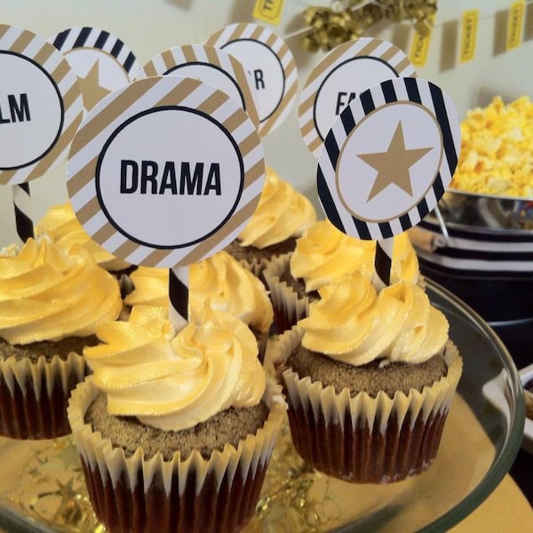 Utskrivbara filmkvällsfester, Oscarstema (PDF-nedladdning)