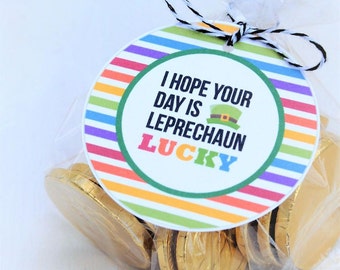 I Hope Your Day is Leprechaun Lucky, St. Patrick's Day Labels,  St. Patrick's Day Tags, Happy St. Patrick's Day, Leprechaun Printable