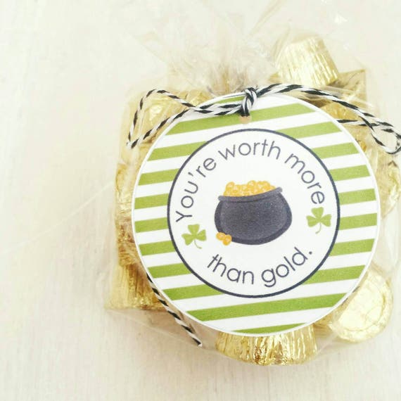 You're Worth More Than a Pot of Gold - St. Patrick's Day Labels, St. Patrick's Day Tags, Personalized Labels, Happy St. Patrick's Day Il_570xn